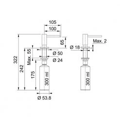 Εξώφυλλο -Ανοξείδωτοι Κατάστημα dispenser υγρού σαπουνιού κουζίνας franke active white matt 3125101003 1