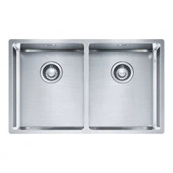 Νεροχύτης ανοξείδωτος FRANKE BOX BBX 220 34-34/120 34-34 σατινέ 74x45 3270430300