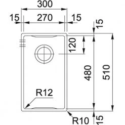 Νεροχύτης ανοξείδωτος FRANKE BOX CENTER BWX 210/110-27 BOWL Inox 3040100229 -Ανοξείδωτοι Κατάστημα νεροχύτης ανοξείδωτος franke box center bwx 210 110 27 bowl inox 3040100229 2