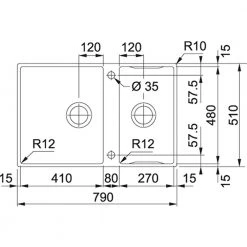 Νεροχύτης ανοξείδωτος FRANKE BOX CENTER BWX 220-41-27 Inox 3040100228 -Ανοξείδωτοι Κατάστημα νεροχύτης ανοξείδωτος franke box center bwx 220 41 27 inox 3040100228 2