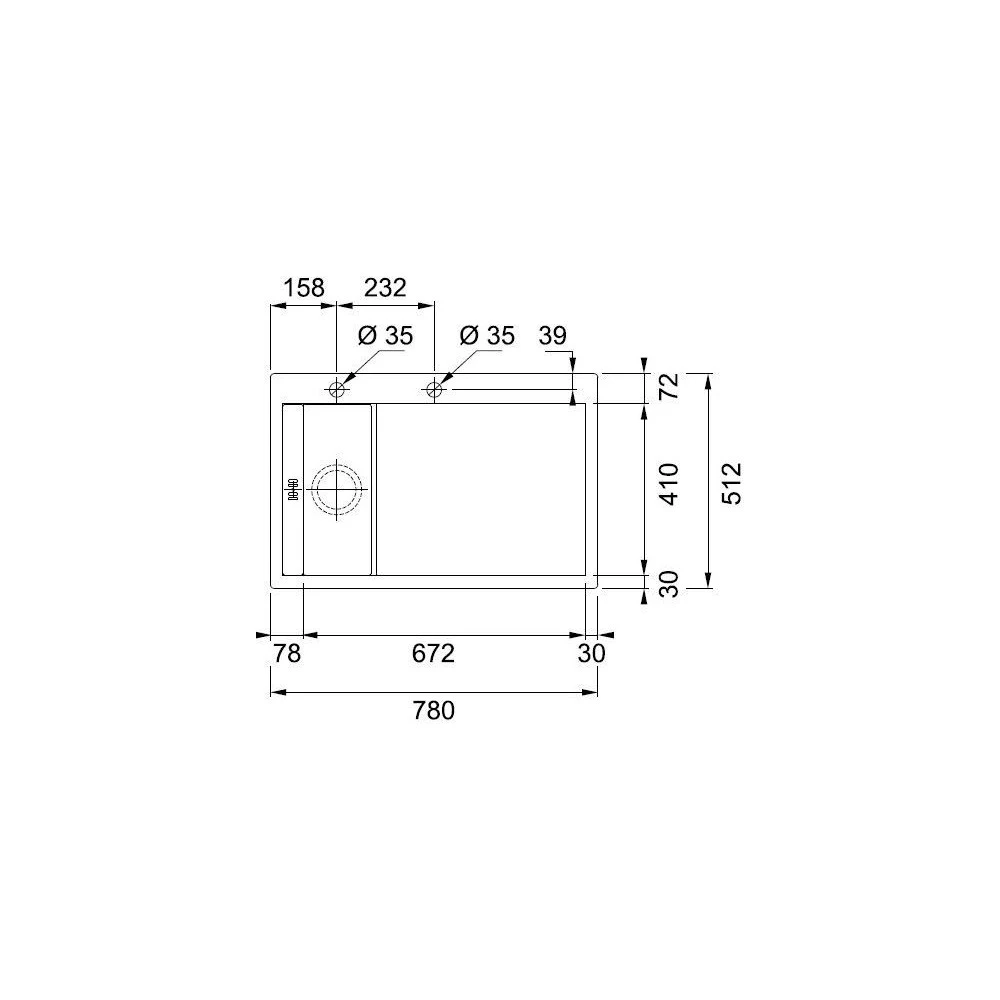 Νεροχύτης ανοξείδωτος FRANKE CRYSTAL LINE CLV 210 78x51,2 Μαύρο Κρύσταλλο 3011536327 2 Νεροχύτης ανοξείδωτος FRANKE CRYSTAL LINE CLV 210 78x51,2 Μαύρο Κρύσταλλο 3011536327 - Image 2