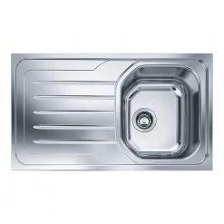 Νεροχύτης ανοξείδωτος FRANKE NEW VALUE OLL 611-86 σαγρέ 86x50 3011551003