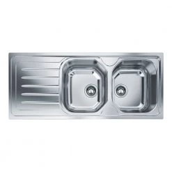 Νεροχύτης ανοξείδωτος FRANKE NEW VALUE OLL 621 σαγρέ 116x50 3011551022