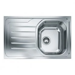 Νεροχύτης ανοξείδωτος FRANKE NEW VALUE OLX 611-79 λείος 79x50 3011551001