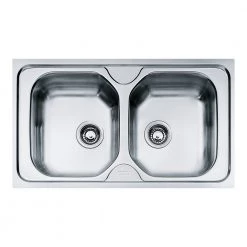 Νεροχύτης ανοξείδωτος FRANKE NEW VALUE OLX 620-86 λείος 86x50 3011551012