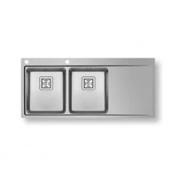 Νεροχύτης ανοξείδωτος PYRAMIS OLYNTHOS 2B 1D 116x52 Αριστερή γούρνα 108911801