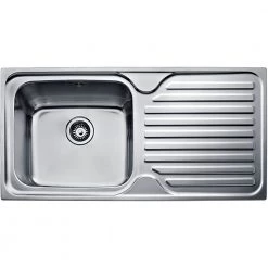 Νεροχύτης ανοξείδωτος TEKA CLASSIC 1000 1C 1E MAX Ραβδώσεις Δεξιά 100x50 N.695.D