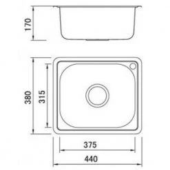 Νεροχύτης ανοξείδωτος ένθετος KARAG BL 603 44x38 Σατινέ -Ανοξείδωτοι Κατάστημα νεροχύτης ανοξείδωτος ένθετος karag bl 603 44x38 σατινέ 1