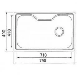 Νεροχύτης ανοξείδωτος ένθετος KARAG BL 626 80x50 Σατινέ -Ανοξείδωτοι Κατάστημα νεροχύτης ανοξείδωτος ένθετος karag bl 626 80x50 σατινέ 1