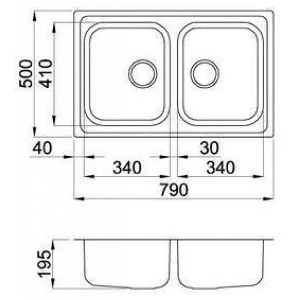 Νεροχύτης ανοξείδωτος ένθετος KARAG RIVER 350 79x50 Σατινέ 2 Νεροχύτης ανοξείδωτος ένθετος KARAG RIVER 350 79x50 Σατινέ - Image 2