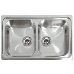 Νεροχύτης ανοξείδωτος ένθετος KARAG RIVER 350 79x50 Σατινέ