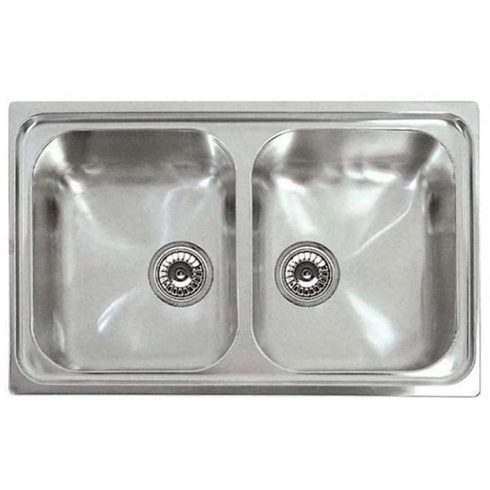 Νεροχύτης ανοξείδωτος ένθετος KARAG RIVER 350 79x50 Σατινέ 1 Νεροχύτης ανοξείδωτος ένθετος KARAG RIVER 350 79x50 Σατινέ