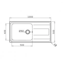 Εξώφυλλο -Ανοξείδωτοι Κατάστημα νεροχύτης ανοξείδωτος ένθετος pyramis alea plus 1b 1d 100x50 107159101 1