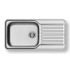 Νεροχύτης ανοξείδωτος ένθετος PYRAMIS SPACE PLUS 1B 1D 96x48 108716701