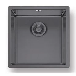 Νεροχύτης ανοξείδωτος ισόπεδος PYRAMIS ASTRIS COLORA 44x44 GUN METAL 101055201