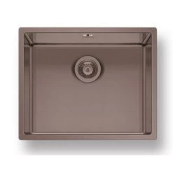 Νεροχύτης ανοξείδωτος ισόπεδος PYRAMIS ASTRIS COLORA 54x44 Χάλκινος 101055901