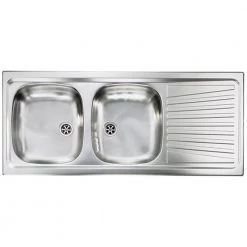 Νεροχύτης ανοξείδωτος λείος SANITEC MONDIAL 11567 116x50