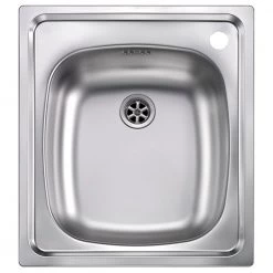 Νεροχύτης ανοξείδωτος λείος SANITEC MONDIAL 11934 44x50