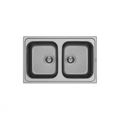 Νεροχύτης ανοξείδωτος σαγρέ PYRAMIS ATHENA EXTRA 2B 79x50 107162301