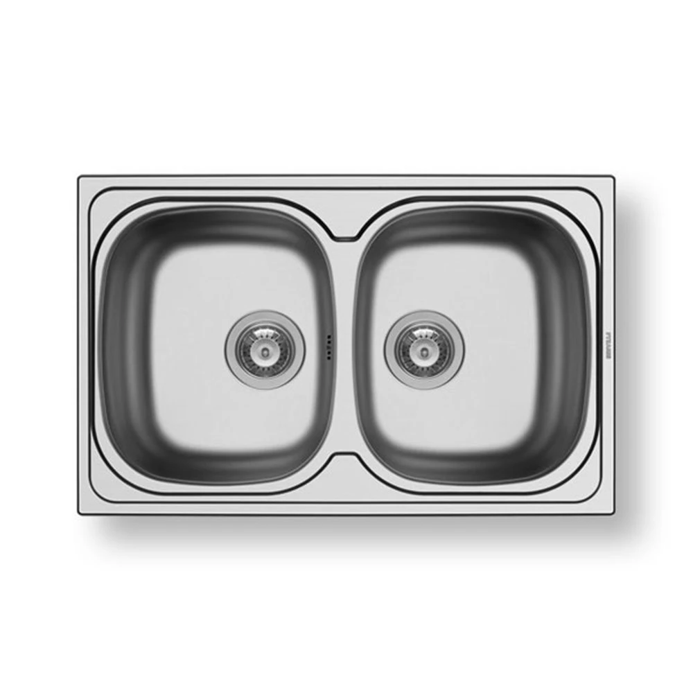 Νεροχύτης ανοξείδωτος σαγρέ PYRAMIS SPARTA 2B 79x50 100131101 1 Νεροχύτης ανοξείδωτος σαγρέ PYRAMIS SPARTA 2B 79x50 100131101