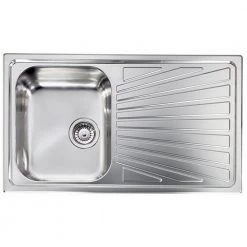 Νεροχύτης ανοξείδωτος σαγρέ SANITEC COMETA 11463 86x50