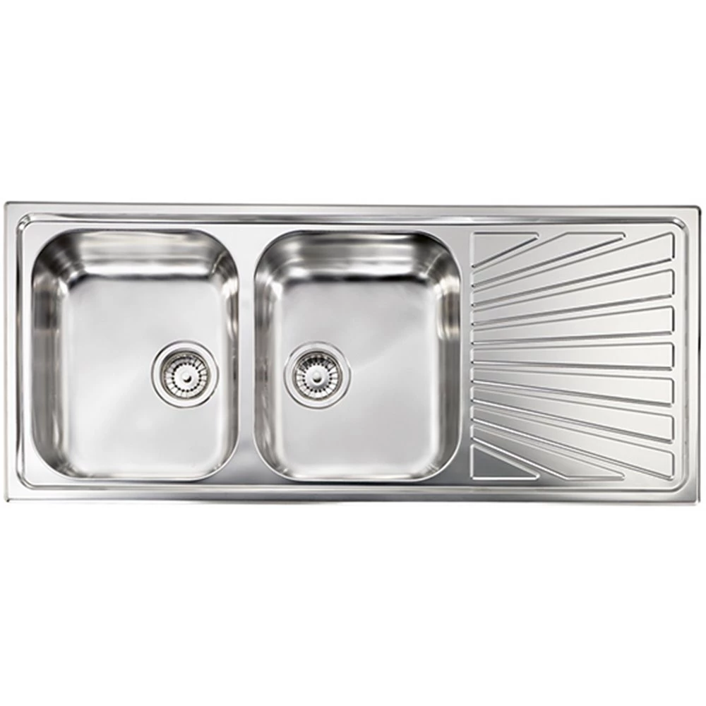 Νεροχύτης ανοξείδωτος σαγρέ SANITEC COMETA 11467 116x50 1 Νεροχύτης ανοξείδωτος σαγρέ SANITEC COMETA 11467 116x50