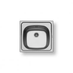 Νεροχύτης ανοξείδωτος σατινέ PYRAMIS BASIC E33 46,5x43,5 100139601