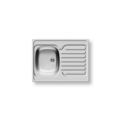 Νεροχύτης ανοξείδωτος σατινέ PYRAMIS INTERNATIONAL 1B 1D 80x60 100106901