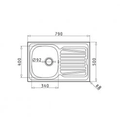 Εξώφυλλο -Ανοξείδωτοι Κατάστημα νεροχύτης ανοξείδωτος σατινέ pyramis sparta 1b 1d 79x50 100125701 1