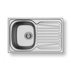 Νεροχύτης ανοξείδωτος σατινέ PYRAMIS SPARTA 1B 1D 79x50 100125701