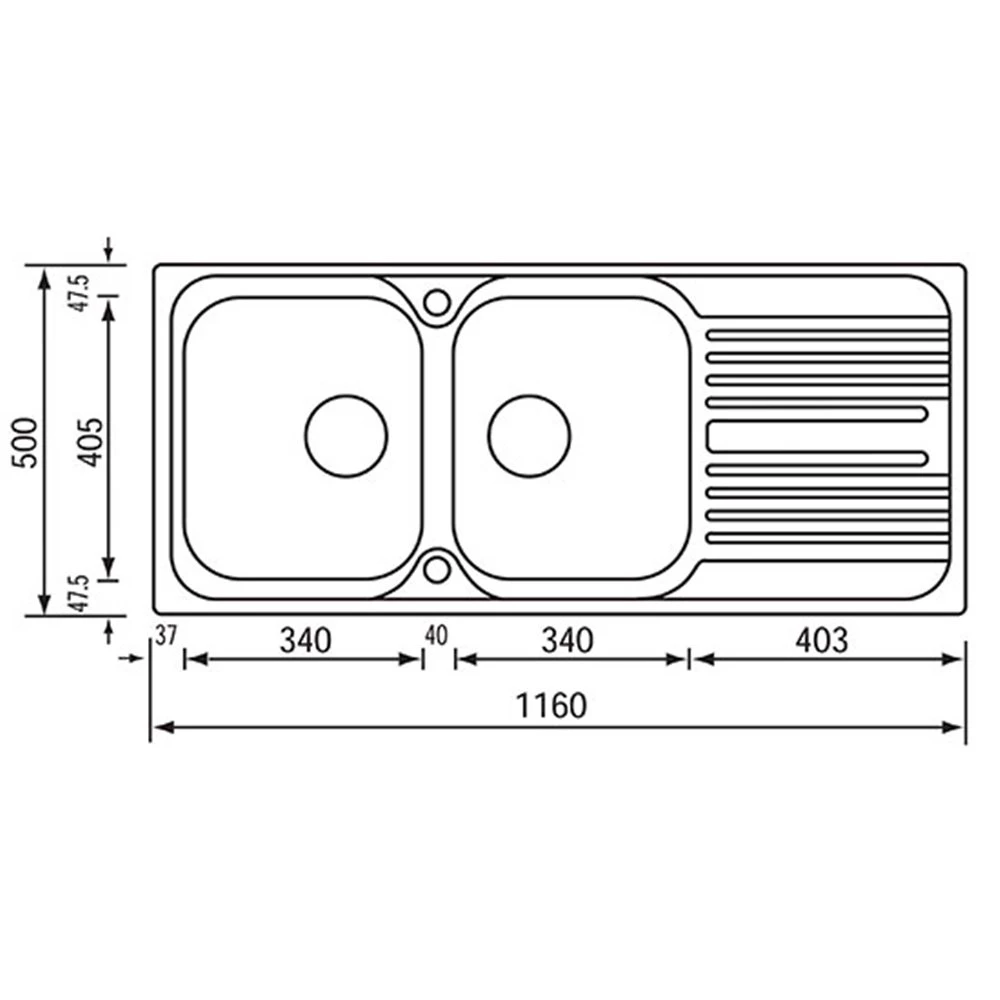 Νεροχύτης ανοξείδωτος σατινέ SANITEC ATLANTIC 10647 116x50 2 Νεροχύτης ανοξείδωτος σατινέ SANITEC ATLANTIC 10647 116x50 - Image 2