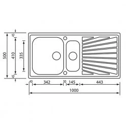 Εξώφυλλο -Ανοξείδωτοι Κατάστημα νεροχύτης ανοξείδωτος σατινέ sanitec cometa 11455 100x50 2