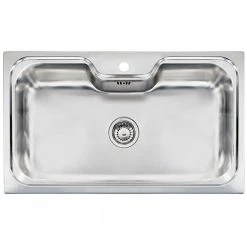 Νεροχύτης ανοξείδωτος σατινέ SANITEC EUREKA 11743 86x51