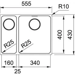 Νεροχύτης ανοξείδωτος υποκαθήμενος FRANKE MYTHOS MYX 160-34-16 Inox (Ραβδώσεις αριστερά) 3012500621 -Ανοξείδωτοι Κατάστημα νεροχύτης ανοξείδωτος υποκαθήμενος franke mythos myx 160 34 16 inox ραβδώσεις αριστερά 3012500621 1